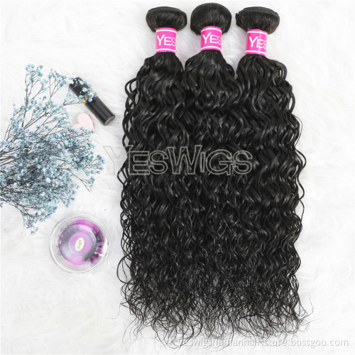 High Quality Asian Human Hair Bundles 95-100 Gram Per Bundle Water Wave Hair Extensions Double Weft Water Curly Asian Hair